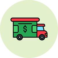 Bank Truck Vector Icon