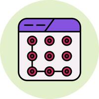Lock Pattern Vector Icon