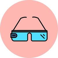 icono de vector de gafas inteligentes