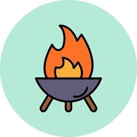 Firepit Vector Icon