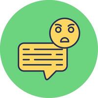 Angry Chat Vector Icon