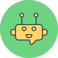 Robot Chat Vector Icon