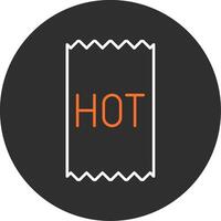 Hot Blue Filled Icon vector