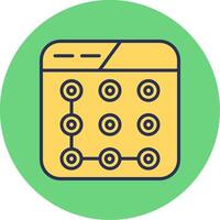 Lock Pattern Vector Icon
