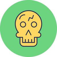 icono de vector de calavera