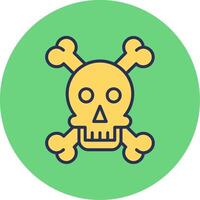 Skull And Bones Vector Icon