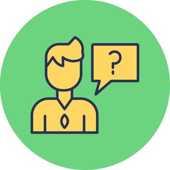 confuso vector icono