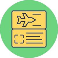 Plane Ticket Vector Icon