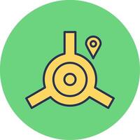 Roundabout Vector Icon