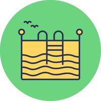 Swimming Pool Vector Icon