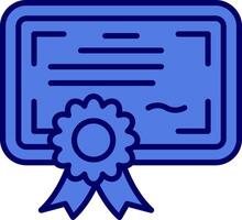 icono de vector de certificado