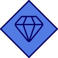 icono de vector de diamante