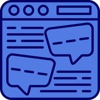 Browser Chat Vector Icon