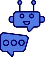 Robot Chat Vector Icon