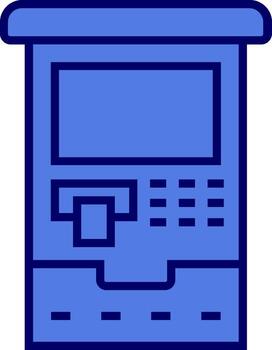 icono de vector de cajero automático