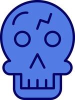 icono de vector de calavera