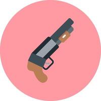 corto pistola vector icono