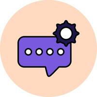 Support Chat Vector Icon