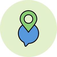 Chat Pin Vector Icon