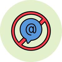 No Chat Vector Icon