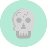 icono de vector de calavera