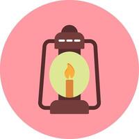 Oil Lamp Vector Icon