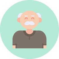 abuelo vector icono