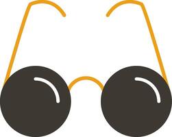 Reading Glasses Glyph Two Colour Icon vector