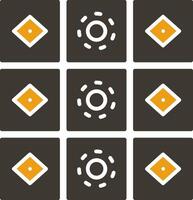 Tiles Glyph Two Colour Icon vector