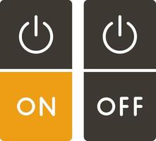 Switch Glyph Two Colour Icon vector