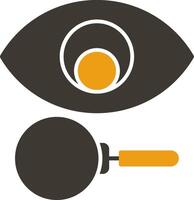 Vision Glyph Two Colour Icon vector