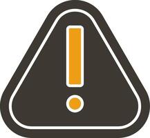 Alert Glyph Two Colour Icon vector