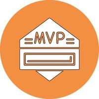 icono de vector de mvp