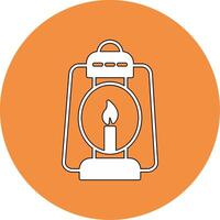 Oil Lamp Vector Icon