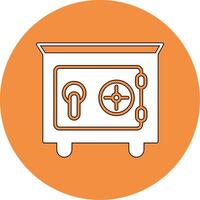 icono de vector de caja fuerte