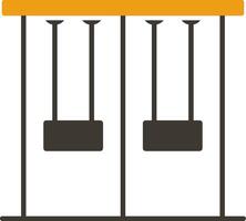 Swing Glyph Two Colour Icon vector
