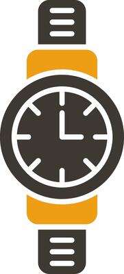 Wristwatch Glyph Two Colour Icon