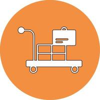 Airport Cart Vector Icon