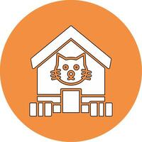 mascota casa vector icono