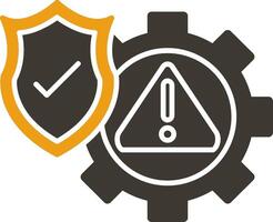 Risk Management Glyph Two Colour Icon vector