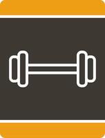 Online Workout Glyph Two Colour Icon vector