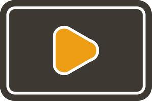 Video Glyph Two Colour Icon vector