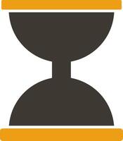 Hourglass Glyph Two Colour Icon vector