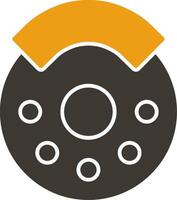 Break Glyph Two Colour Icon vector