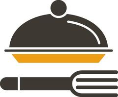 Meal Glyph Two Colour Icon vector