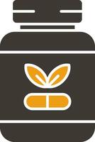 Supplements Glyph Two Colour Icon vector