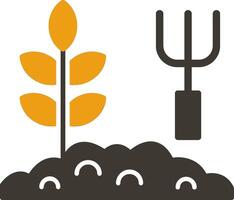 Garden Glyph Two Colour Icon vector