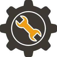 Maintenance Glyph Two Colour Icon vector