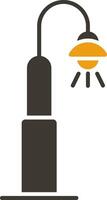 Street Light Glyph Two Colour Icon vector