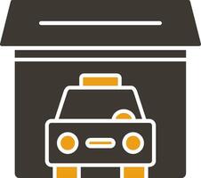 Garage Glyph Two Colour Icon vector